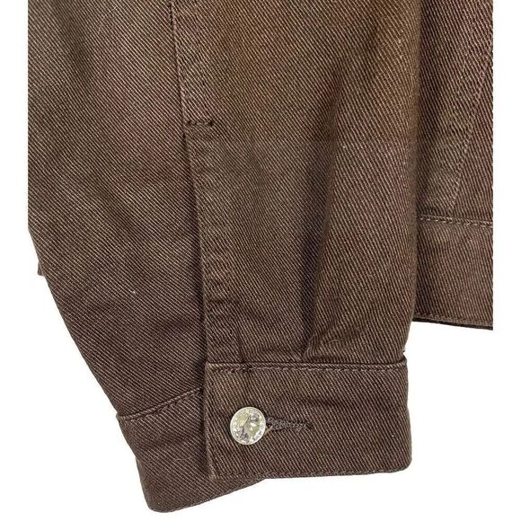 Vintage Christine Alexander Jacket Womens Size S Brown Denim Bling - Picture 5 of 9